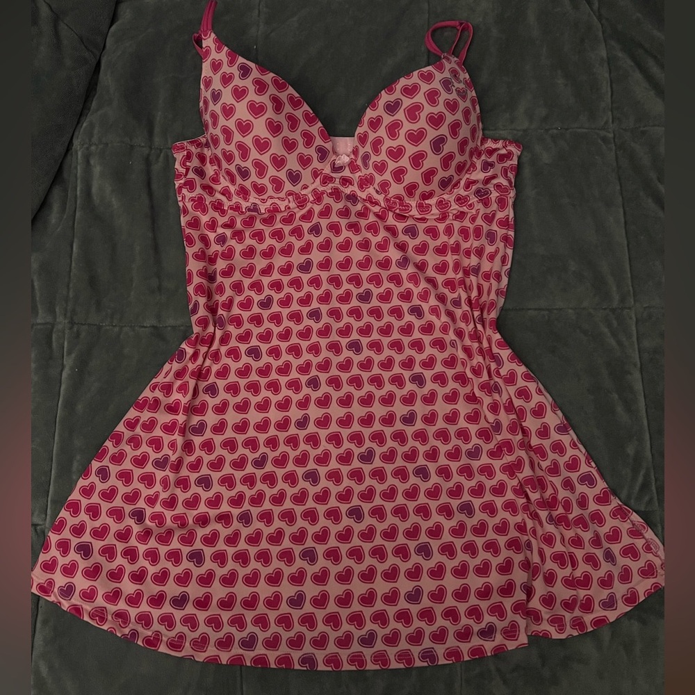 Pink Heart Patterned Slip - Picture 3 of 5